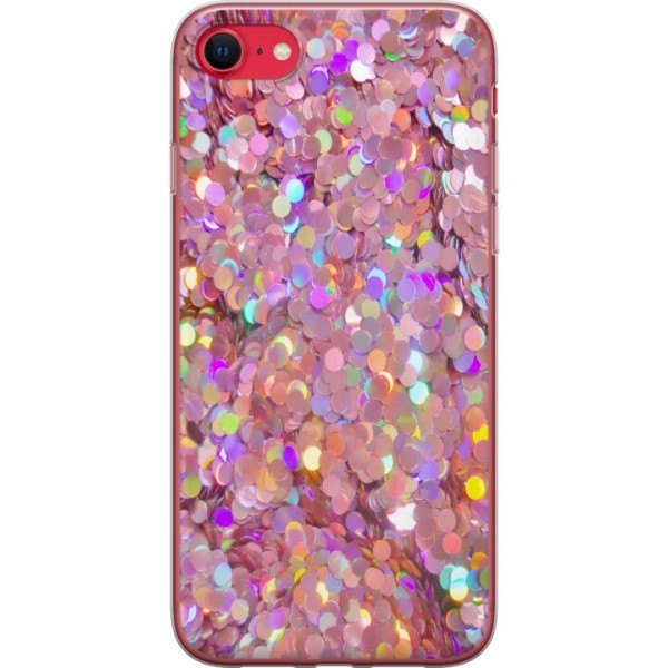 Apple iPhone SE (2020) Genomskinligt Skal Glitter