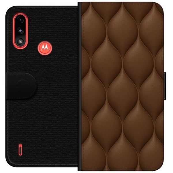 Motorola Moto E7 Power Plånboksfodral Cocoa Scales