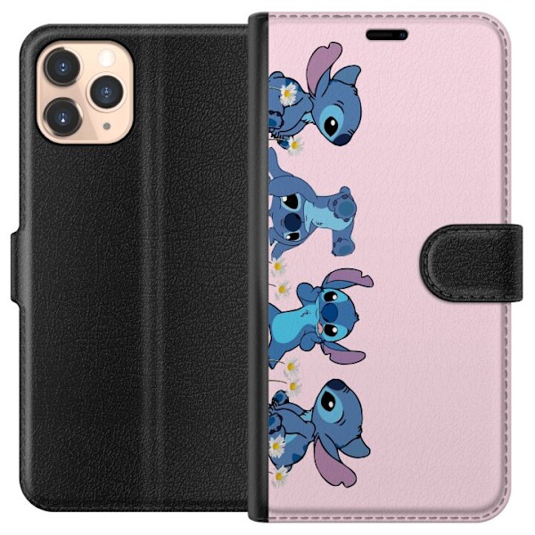 Apple iPhone 11 Pro Plånboksfodral Stitch Skratt & Bus – Perfekt för Mobilskal eller Poster