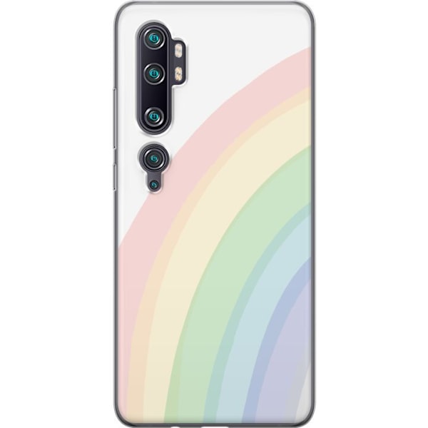 Xiaomi Mi Note 10 Pro Gennemsigtig cover Regnbuen