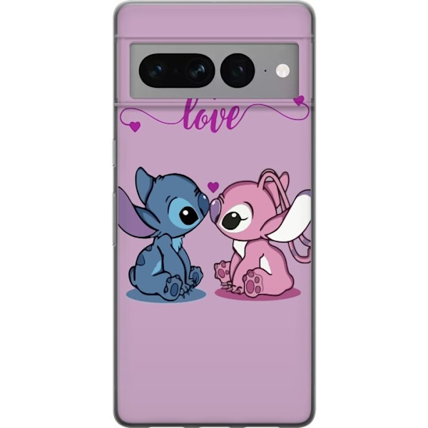 Google Pixel 7 Pro Genomskinligt Skal Lilo & Stitch – Angel