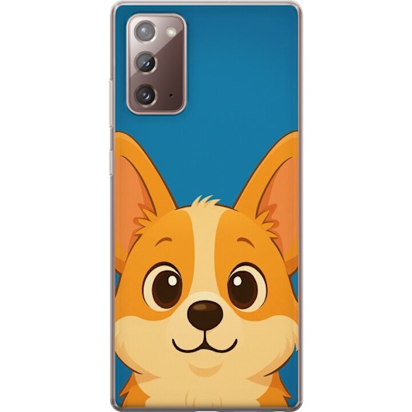 Samsung Galaxy Note20 Gennemsigtig cover Hello Corgi