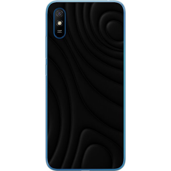 Xiaomi Redmi 9A Läpinäkyvä kuori Tummat Aallot
