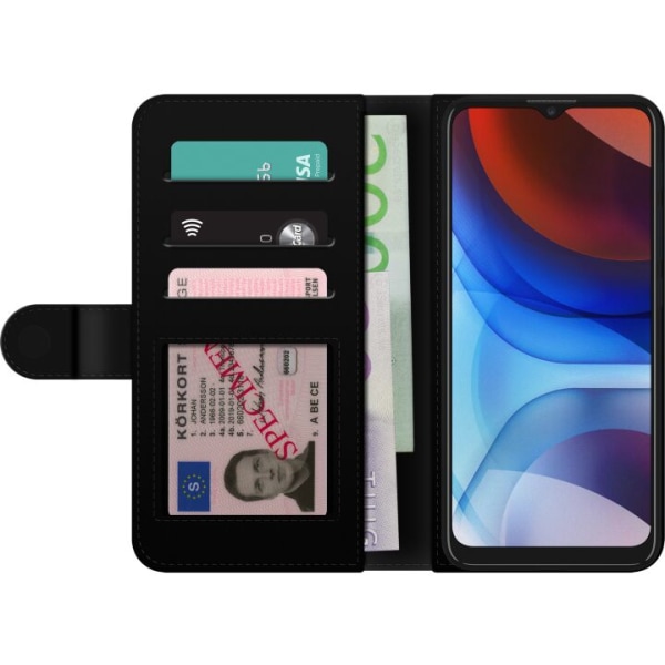 Motorola Moto E7 Power Plånboksfodral Rosor och mönster