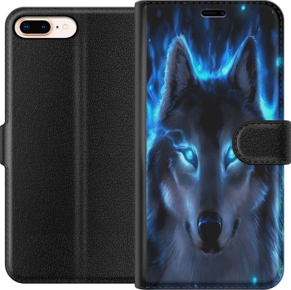 Yhteensopiva Lompakkokotelo Apple iPhone 8 Plus susi