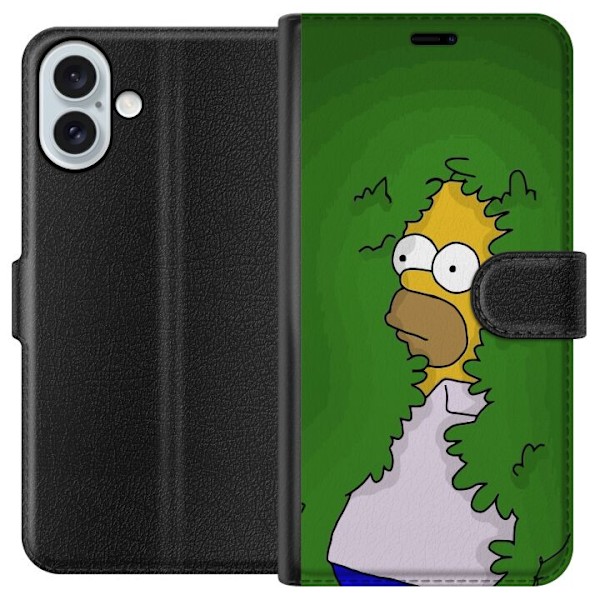 Apple iPhone 16 Plus Lompakkokotelo Homer Simpson