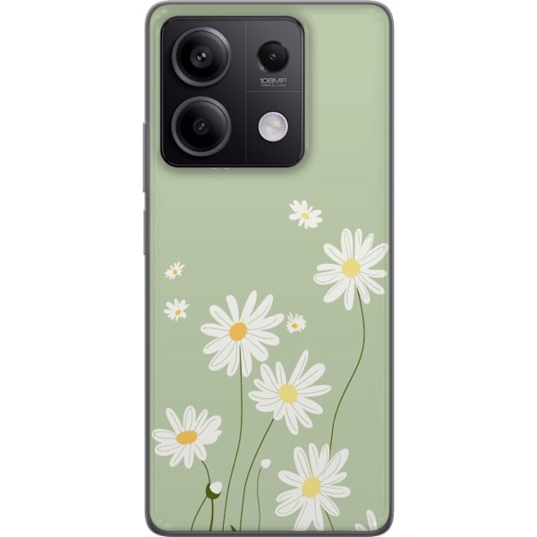 Xiaomi Redmi Note 13 Pro Genomskinligt Skal Prästkragar – blommigt mönster i svensk sommarstil