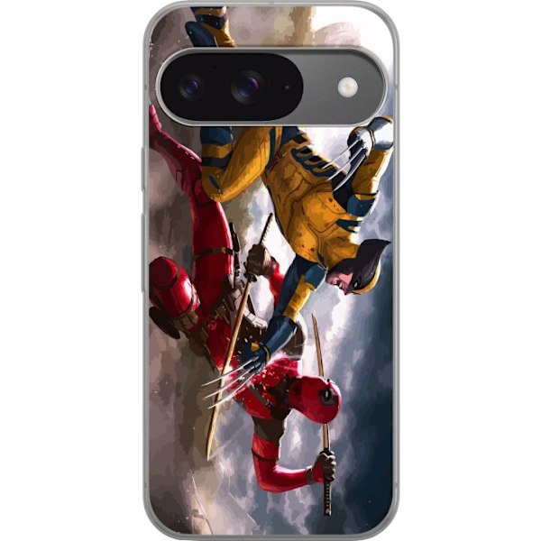 Google Pixel 9 Genomskinligt Skal Wolverine Deadpool