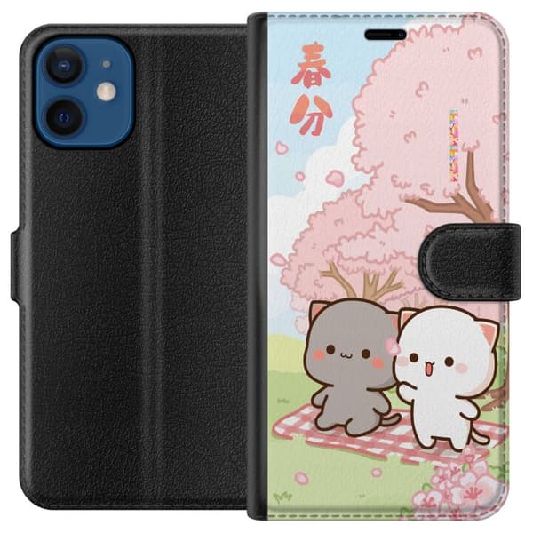 Kompatibelt Plånboksfodral till Apple iPhone 12 mini Kawaii Sommar
