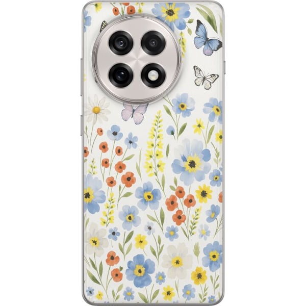 OnePlus 13R Genomskinligt Skal Sommarblommor