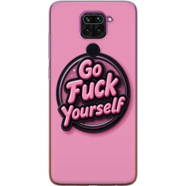 Kompatibel Mobilcover til Xiaomi Redmi Note 9 Rosa 3D textposter