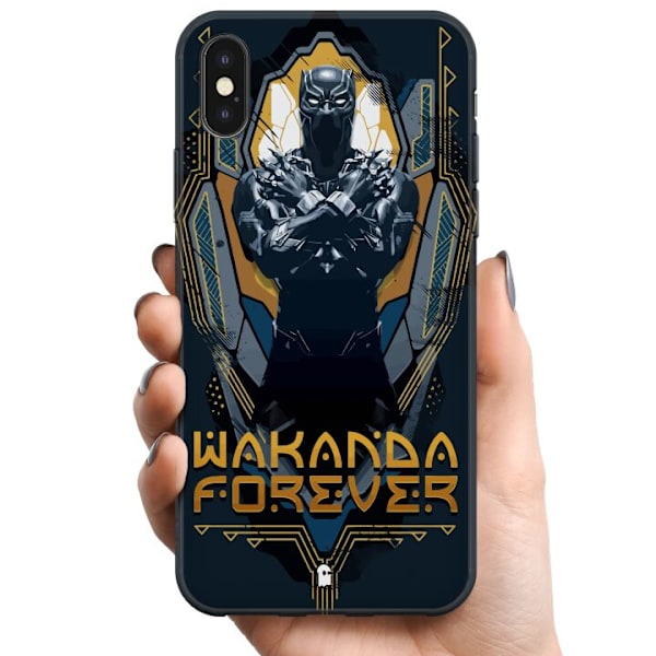 Apple iPhone X TPU Matkapuhelimen kuori Black Panther: Wakanda Forever
