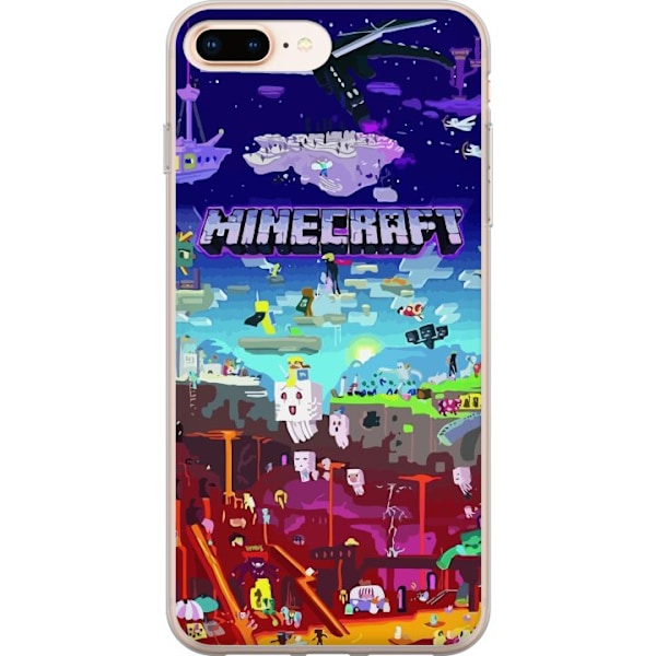 Apple iPhone 7 Plus Läpinäkyvä kuori Minecraft