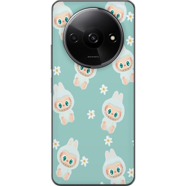 Xiaomi Redmi A3 Genomskinligt Skal Labubu Candy Vibes – Söt
