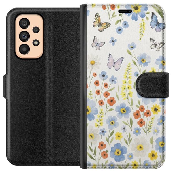 Kompatibelt Plånboksfodral till Samsung Galaxy A53 5G Sommarblommor