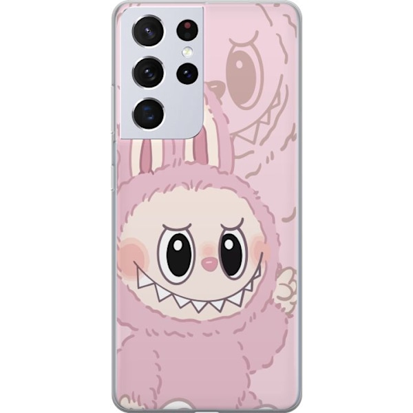 Samsung Galaxy S21 Ultra 5G Läpinäkyvä kuori Labubu Floral Freak