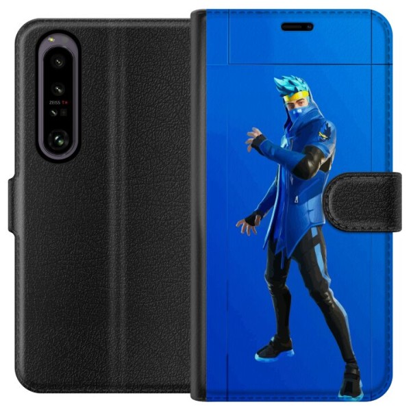 Sony Xperia 1 IV Plånboksfodral Fortnite - Ninja Blue