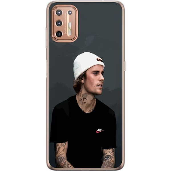 Motorola Moto G9 Plus Gjennomsiktig deksel Justin Bieber