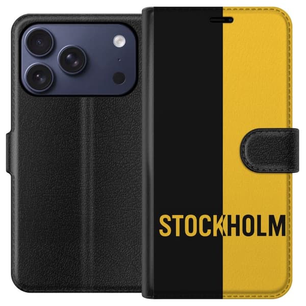 Kompatibel Tegnebogsetui til Apple iPhone 17 Pro Stockholm
