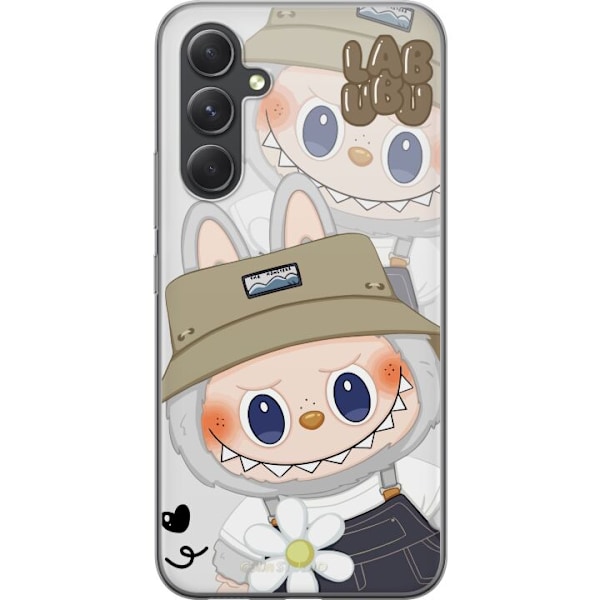 Samsung Galaxy S24 Gennemsigtig cover Labubu Minimal Mood - Enkel og stilren monsterdesign