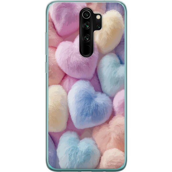 Xiaomi Redmi Note 8 Pro  Genomskinligt Skal Hjärtan Kärlek Grafisk Design Romantiskt Motiv Populärt Symbol Grafiskt Mönster Dekoration