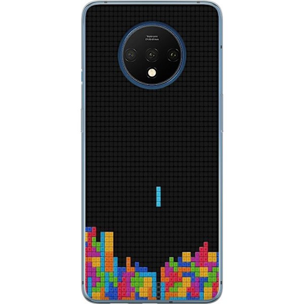 OnePlus 7T Läpinäkyvä kuori Tetris