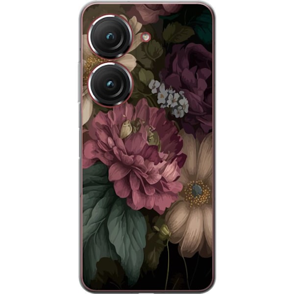 Asus Zenfone 9 Läpinäkyvä kuori Kukat