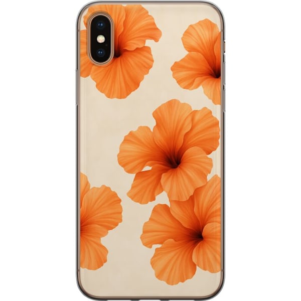 Apple iPhone XS Max Läpinäkyvä kuori Papaya Punch