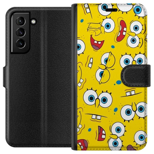 Kompatibelt Plånboksfodral till Samsung Galaxy S21+ 5G SpongeBob SquarePants