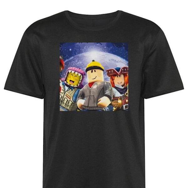 Tränings-T-shirt | Sport-T-shirt för Vuxen Roblox svart Large