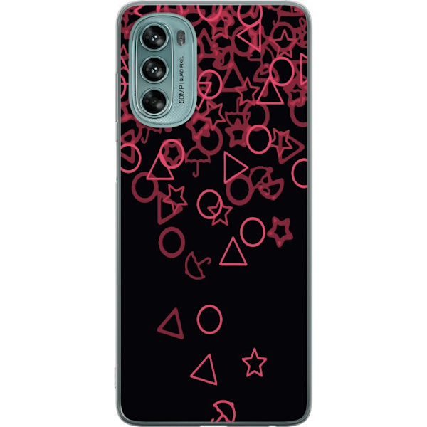 Motorola Moto G62 5G Läpinäkyvä kuori Squid Game Ikoni Sarja Suosittu TV-peli Ikoni Graafinen Motiivi Aasialainen Trendi Draamasarja