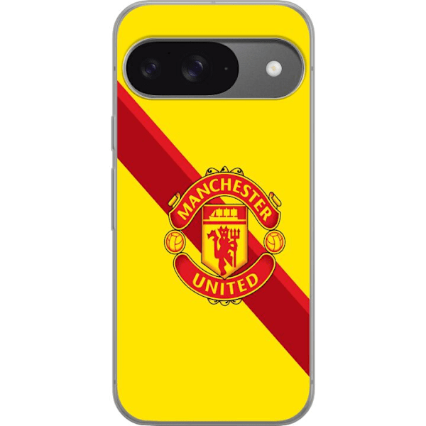 Google Pixel 9 Läpinäkyvä kuori Manchester United FC