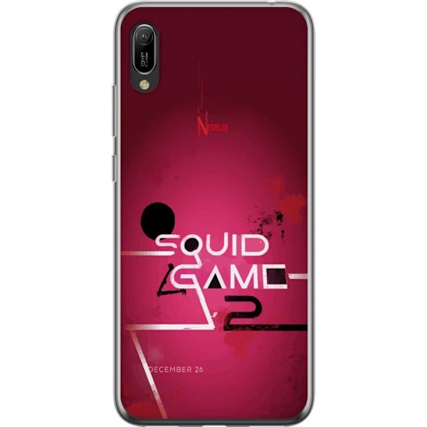 Huawei Y6 Pro (2019) Läpinäkyvä kuori Squid Game 2 - Röd