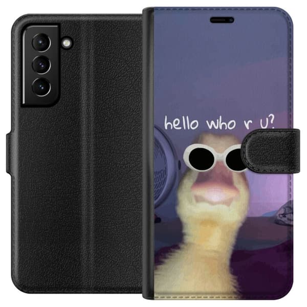 Kompatibelt Plånboksfodral till Samsung Galaxy S21+ 5G Vem är du?