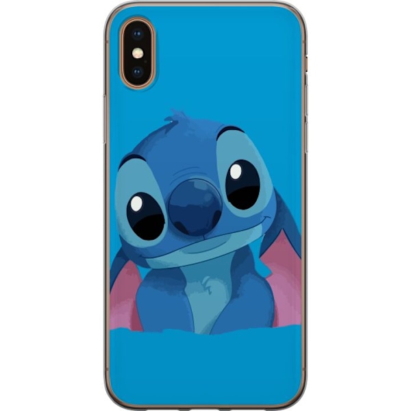 Apple iPhone X Gjennomsiktig deksel Stitch Blå