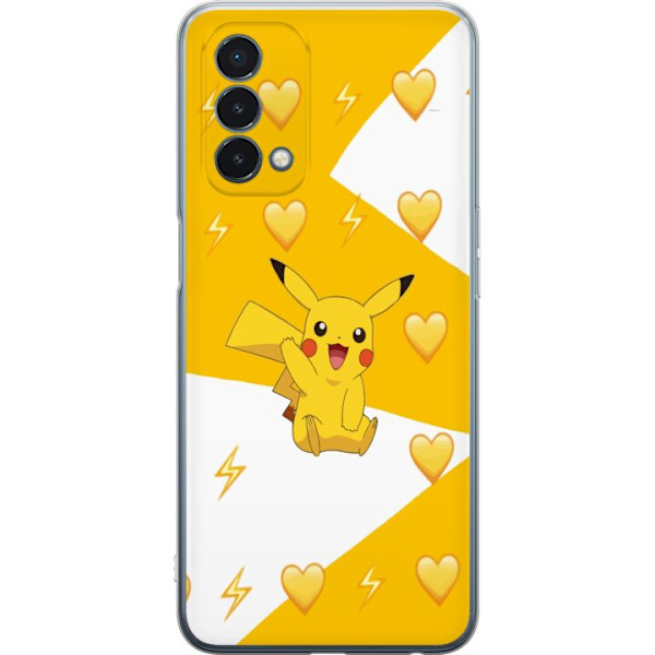 OnePlus Nord N200 5G Läpinäkyvä kuori Pikachu Pokémon Pelihahmo Peliaihe Suosittu Ikoni Sarjakuvasarja Pokémon GO Lasten Klassikko