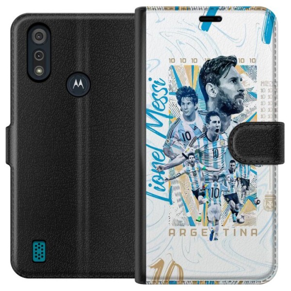Motorola Moto E6i Lompakkokotelo Lionel Messi