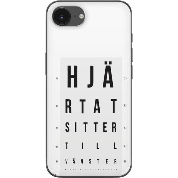 Kompatibelt Mobilskal till Apple iPhone 16e Hjärntest höger vänster vit