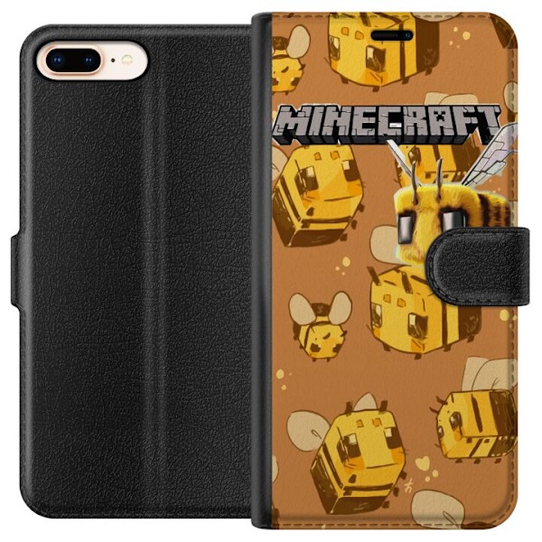 Apple iPhone 7 Plus Plånboksfodral Minecraft Bi