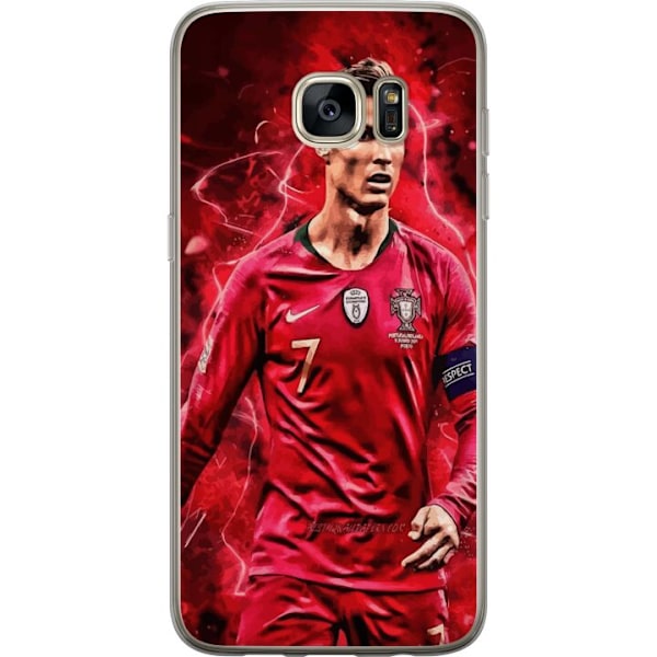 Samsung Galaxy S7 edge Läpinäkyvä kuori Ronaldon Taidot - C