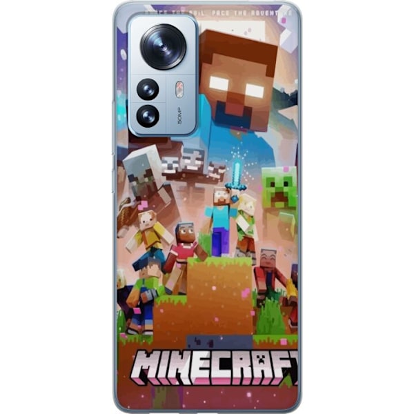 Xiaomi 12 Pro Läpinäkyvä kuori Minecraft
