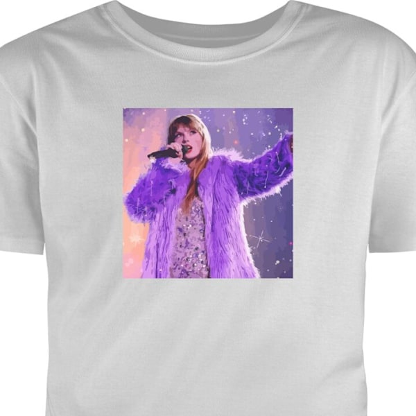 T-paita Aikuisille | Klassinen Aikuisten T-paita Taylor Swift harmaa L