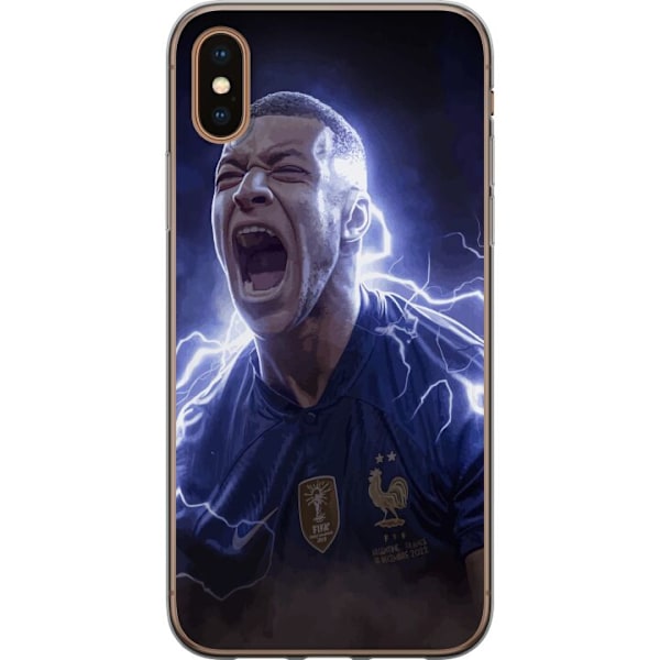 Apple iPhone XS Läpinäkyvä kuori Kylian Mbappe