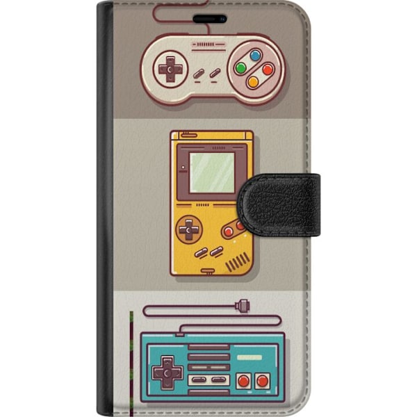 Google Pixel 6a Lompakkokotelo Nintendo Retro