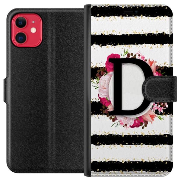 Kompatibel Tegnebogsetui til Apple iPhone 11 Brevet D