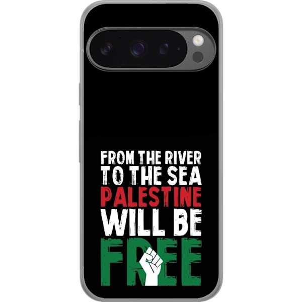 Google Pixel 9 Pro XL Gennemsigtig cover Fri Palæstina