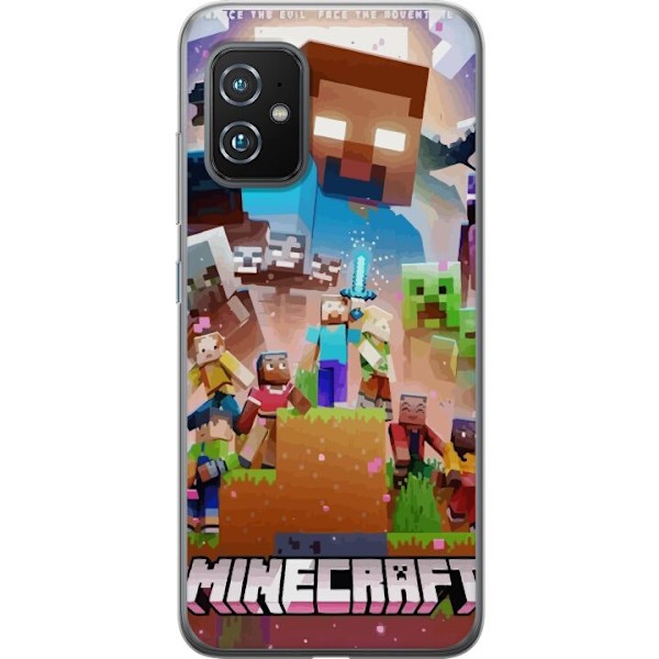 Asus Zenfone 8 Gjennomsiktig deksel Minecraft