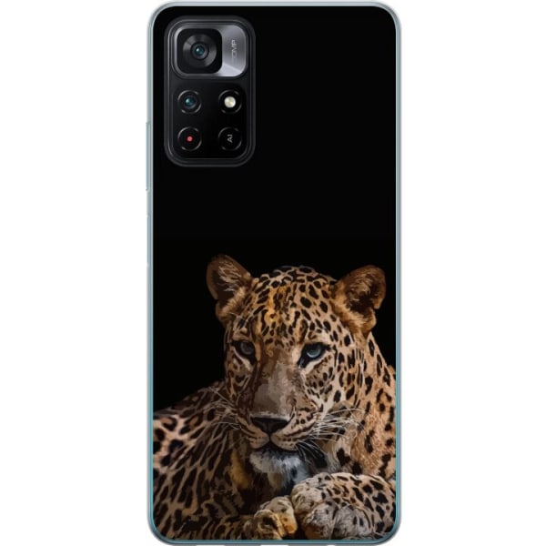 Xiaomi Poco M4 Pro 5G Läpinäkyvä kuori Leopard