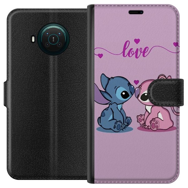 Nokia X10 Lompakkokotelo Lilo & Stitch – Angel Edition