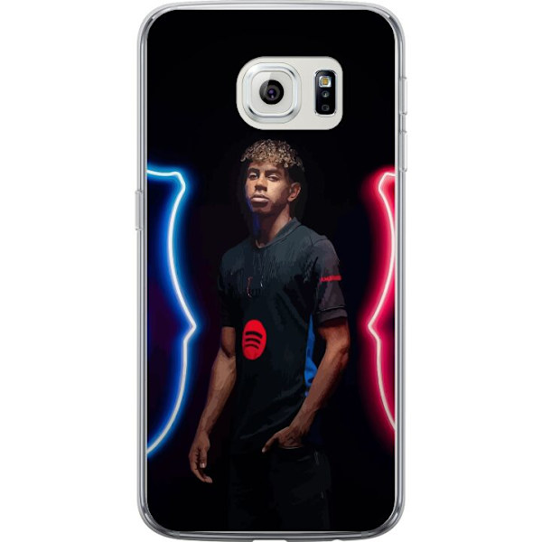 Samsung Galaxy S6 edge Genomskinligt Skal Yamal Fotboll FC Barcelona Ung Talang Spelare Fotbollsstjärna Spanien La Liga Populärt Motiv